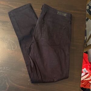 AG Adriano Goldschmied the Stevie slim straight ankle Women's Black Skinny Jeans